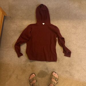Sundance Maroon Hooded Sweater